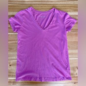 Everlane Women's V-Neck T Shirt Small Pink